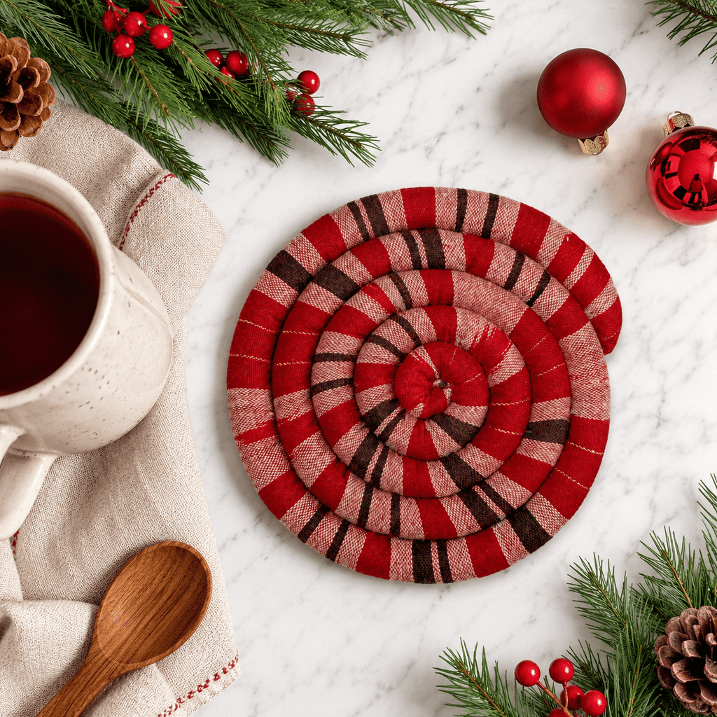 Large Spiral Spiced Trivet Kitchen-Linens La Vie Bien Large Spiral Spiced Trivet