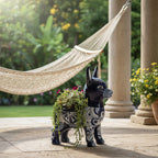 Large Talavera Donkey Planter | Blue and White Ceramic Burro Pot Talavera Planter La Vie Bien Large Talavera Donkey Planter | Blue and White Ceramic Burro Pot
