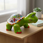 Large Talavera Turtle Statue | Hand-Painted Mexican Ceramic Talavera Statue La Vie Bien Large Talavera Turtle Statue | Hand-Painted Mexican Ceramic