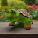 Large Talavera Turtle Statue | Hand-Painted Mexican Ceramic Talavera Statue La Vie Bien Large Talavera Turtle Statue | Hand-Painted Mexican Ceramic