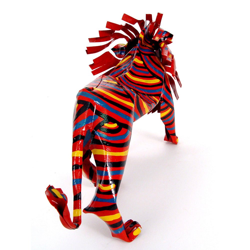 Large Tin Lion La Vie Bien Large Tin Lion