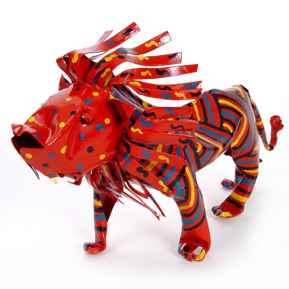 Large Tin Lion La Vie Bien Large Tin Lion