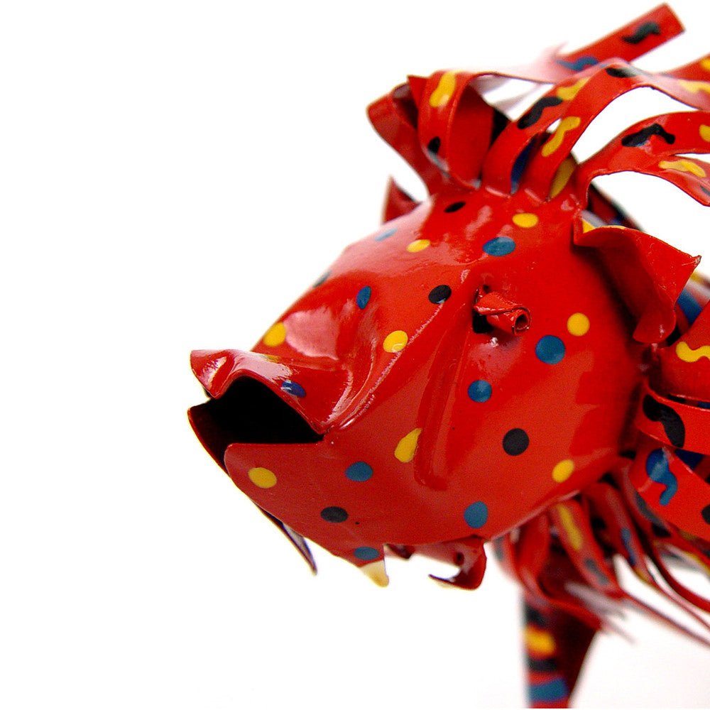 Large Tin Lion La Vie Bien Large Tin Lion