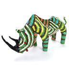 Large Tin Rhino La Vie Bien Large Tin Rhino