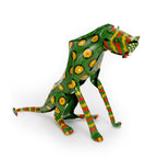 Large Tin Sitting Cheetah La Vie Bien Large Tin Sitting Cheetah