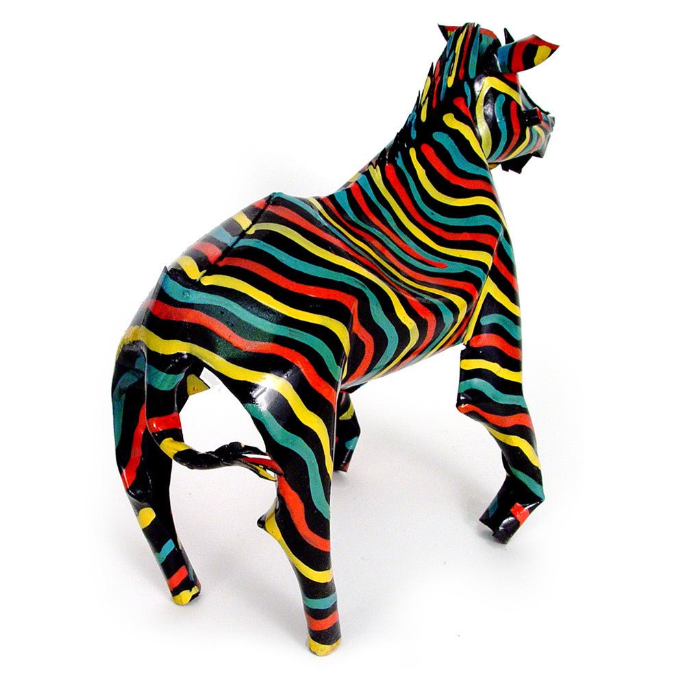 Large Tin Zebra La Vie Bien Large Tin Zebra