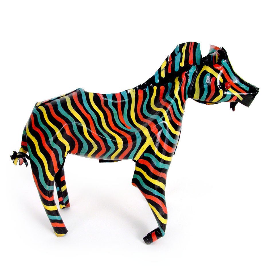 Large Tin Zebra La Vie Bien Large Tin Zebra