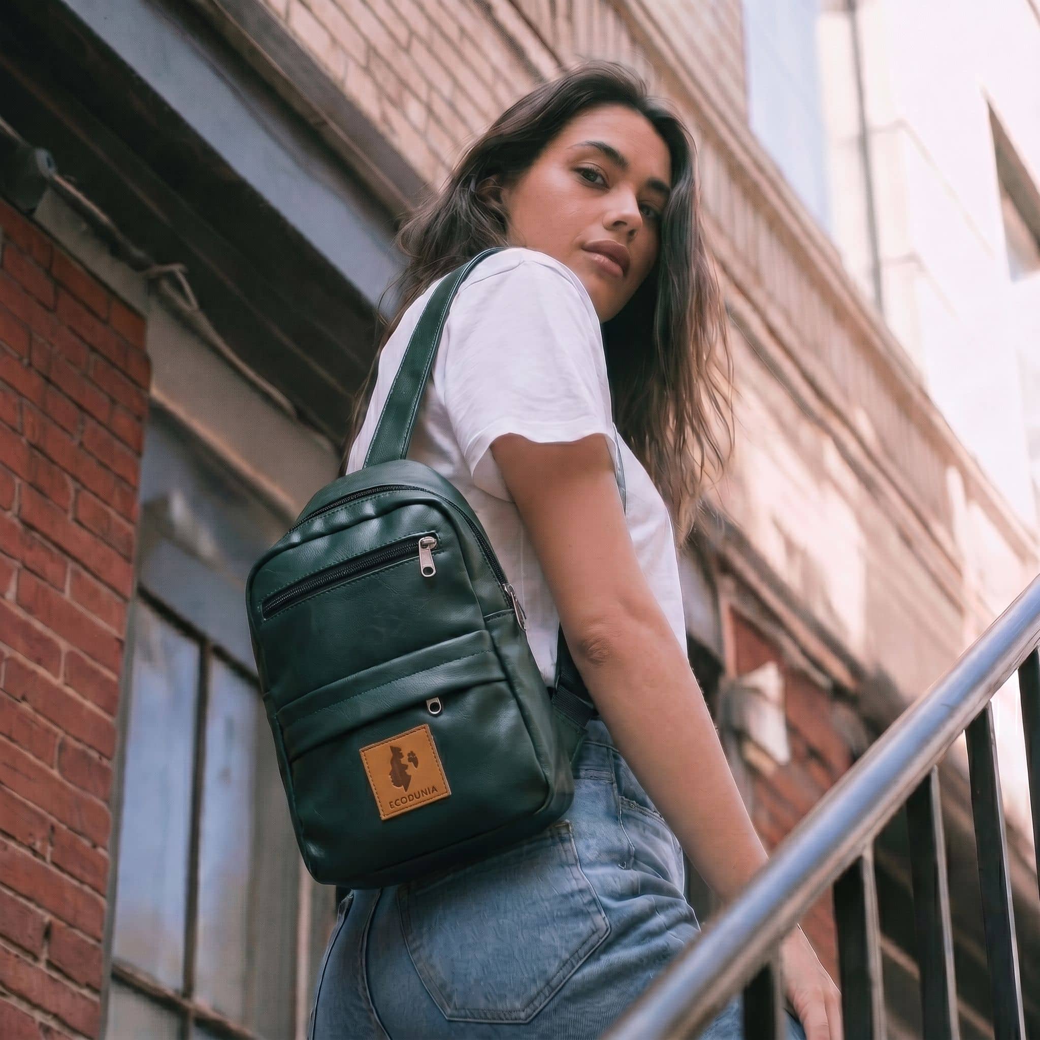 Large Vegan Leather Crossbody Sling Bag | Umoja Sling Bags La Vie Bien Large Vegan Leather Crossbody Sling Bag | Umoja