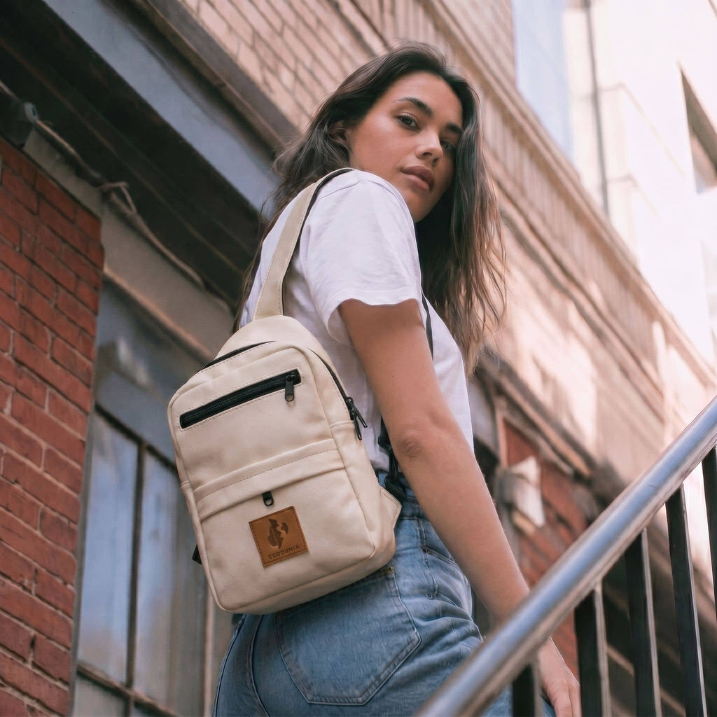 Large Vegan Leather Crossbody Sling Bag | Umoja Sling Bags La Vie Bien Large Vegan Leather Crossbody Sling Bag | Umoja