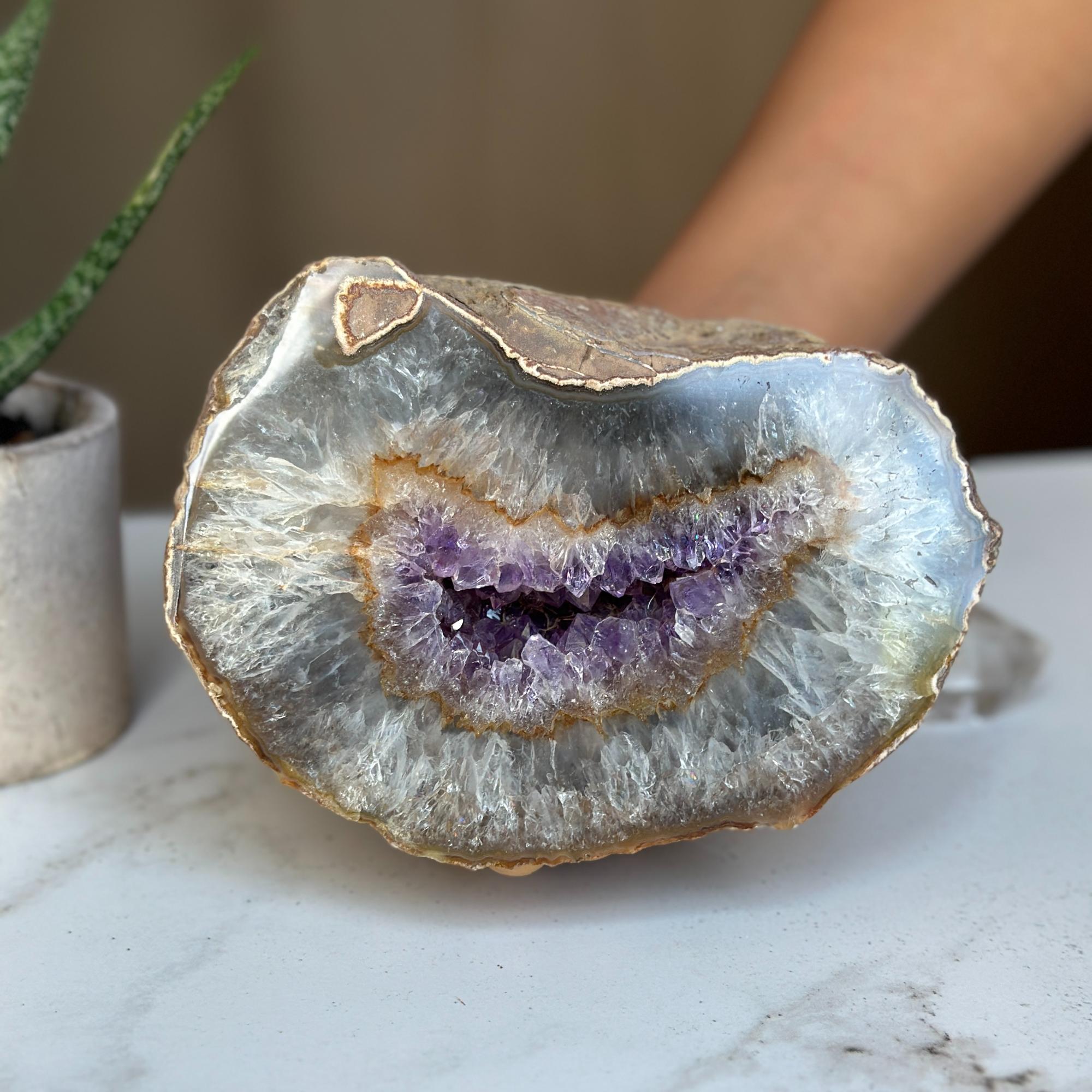 Largest amethyst geode, semi precious rock Geodes & Bowls La Vie Bien Largest amethyst geode, semi precious rock