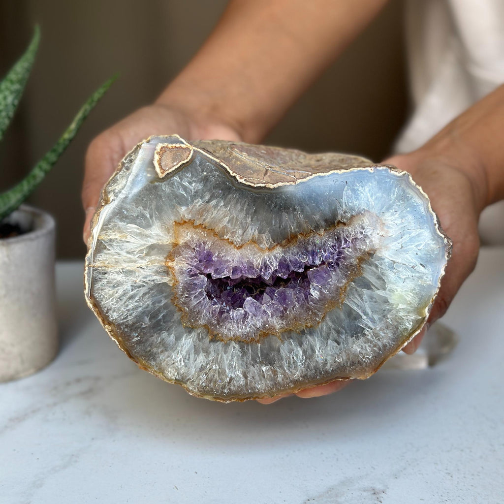 Largest amethyst geode, semi precious rock Geodes & Bowls La Vie Bien Largest amethyst geode, semi precious rock