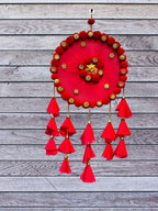 Lari with PomPom Ring & Net Tassels Festive Decor La Vie Bien Lari with PomPom Ring & Net Tassels