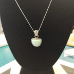 Larimar Half Circle Pendant Jewelry La Vie Bien Larimar Half Circle Pendant