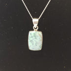 Larimar Rectangle Pendant Jewelry La Vie Bien Larimar Rectangle Pendant