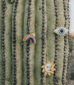 Larissa Plush Rainbow Sun Rays Felt Ornament - Embroidered HME stock line La Vie Bien Larissa Plush Rainbow Sun Rays Felt Ornament - Embroidered