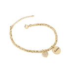 Laser Beads Bracelet With Heart & Customize Name La Vie Bien Laser Beads Bracelet With Heart & Customize Name