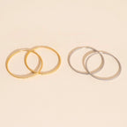 Lasso Rope Rounded Huggie Hoop Earrings by Oh Clementine