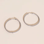 Lasso Rope Rounded Huggie Hoop Earrings by Oh Clementine