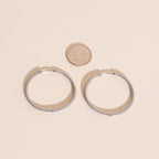 Lasso Rope Rounded Huggie Hoop Earrings by Oh Clementine