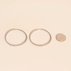 Lasso Rope Rounded Huggie Hoop Earrings by Oh Clementine