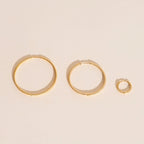 Lasso Rope Rounded Huggie Hoop Earrings by Oh Clementine