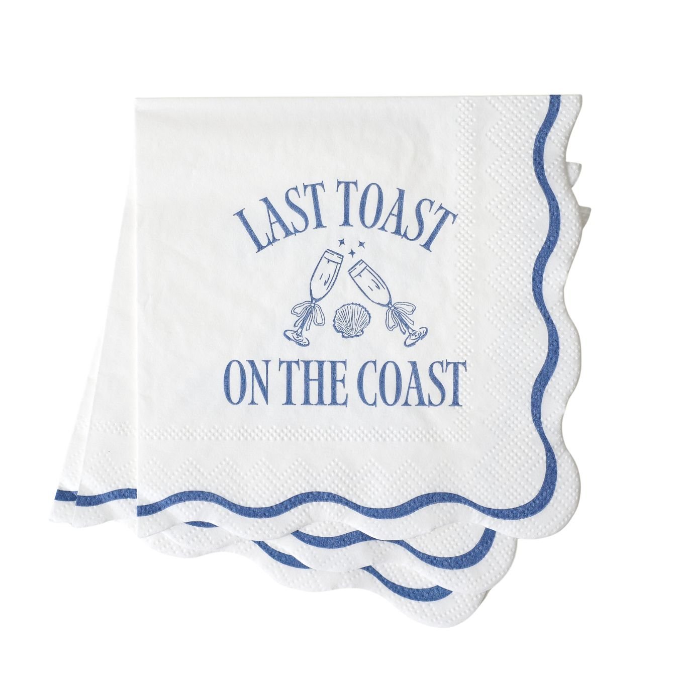 Last Toast on the Coast – Bachelorette Cocktail Napkins La Vie Bien Last Toast on the Coast – Bachelorette Cocktail Napkins