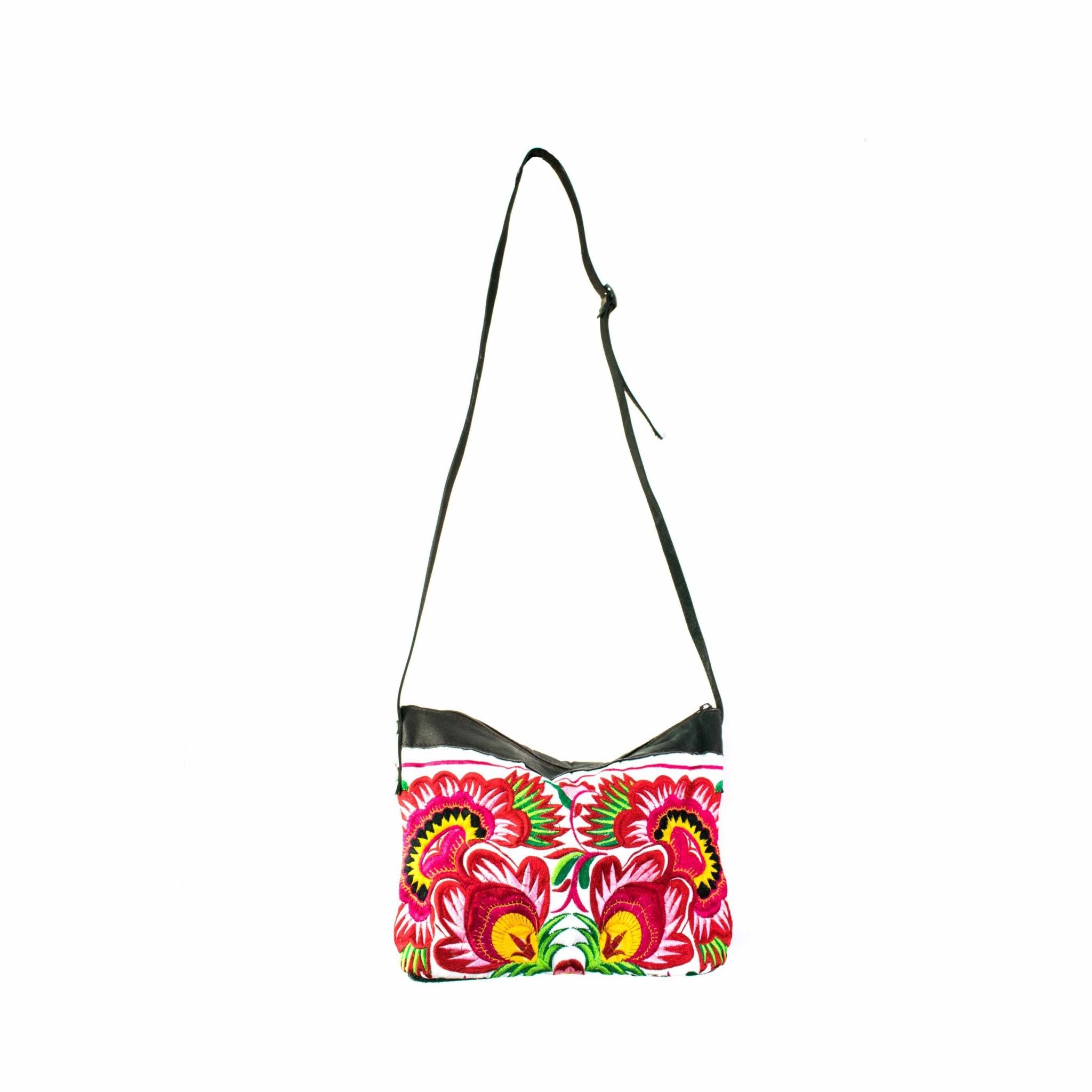 Latin Rose Embroidered Purse - Thailand Bags La Vie Bien Latin Rose Embroidered Purse - Thailand