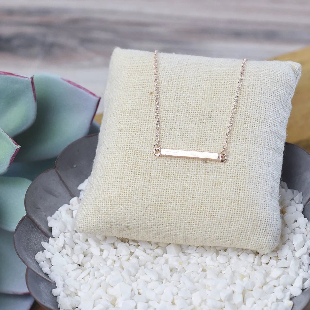 Latitude Bar Pendant Necklace by Lemons and Limes Boutique