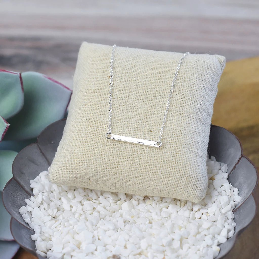 Latitude Bar Pendant Necklace by Lemons and Limes Boutique