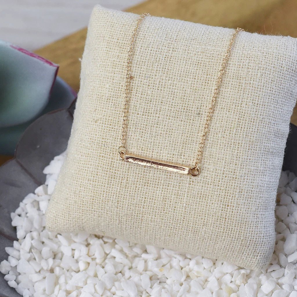 Latitude Bar Pendant Necklace by Lemons and Limes Boutique