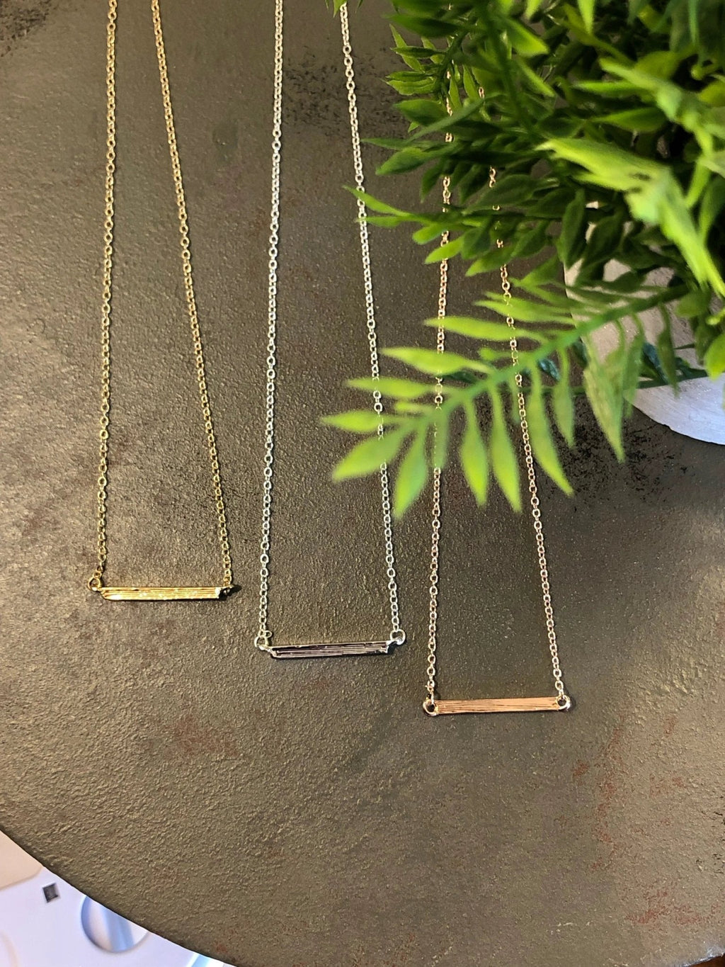 Latitude Bar Pendant Necklace by Lemons and Limes Boutique