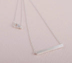 Latitude Bar Pendant Necklace by Lemons and Limes Boutique
