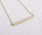 Latitude Bar Pendant Necklace by Lemons and Limes Boutique