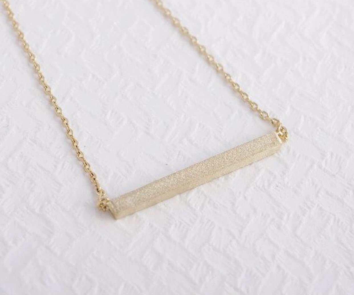 Latitude Bar Pendant Necklace by Lemons and Limes Boutique