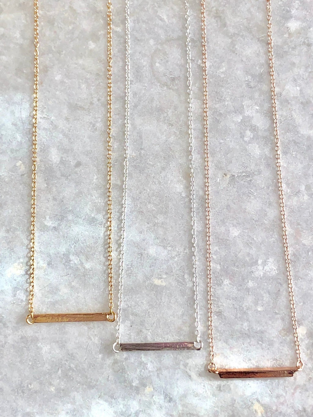 Latitude Bar Pendant Necklace by Lemons and Limes Boutique