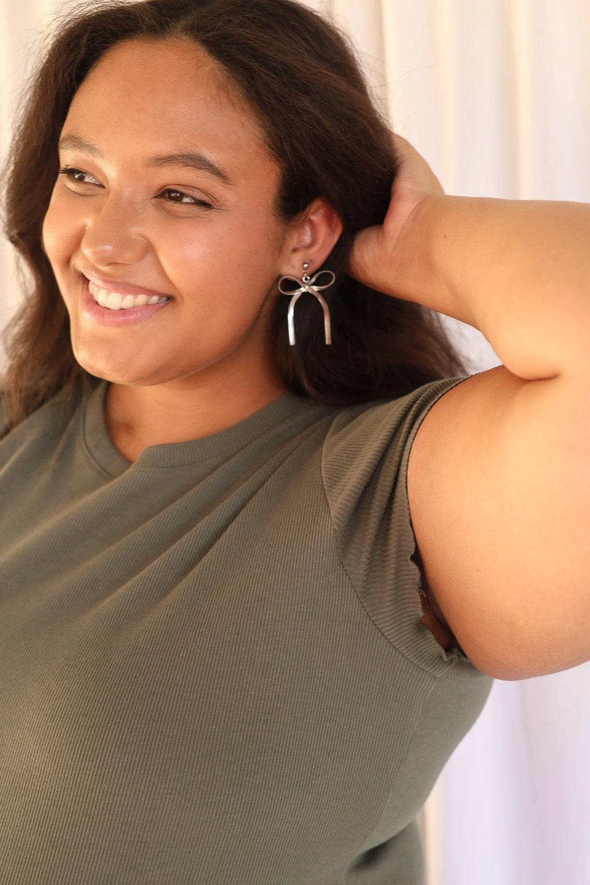 Lauren Bow Dangle by Rose & Clay
