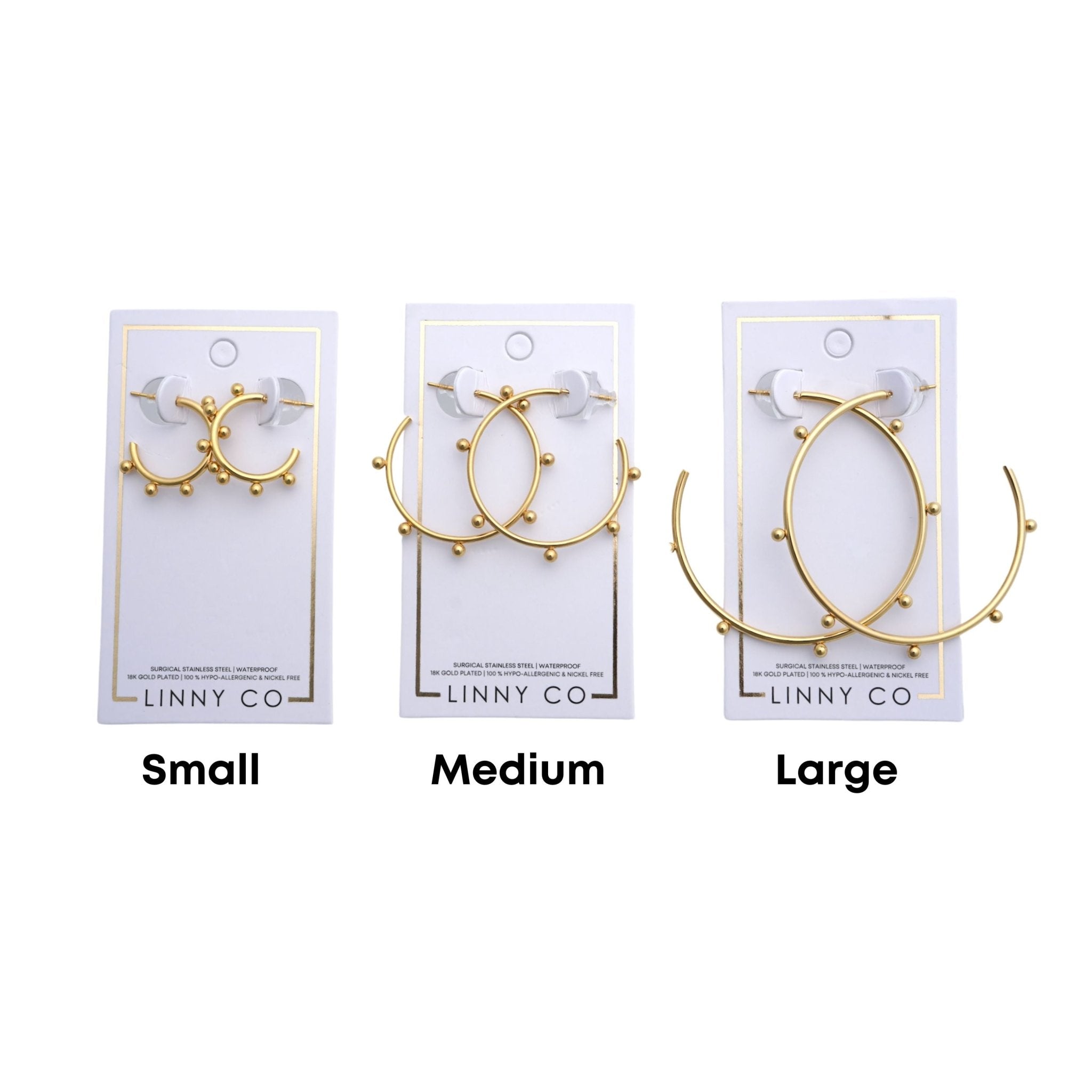 Lauren Medium Hoop Earrings - Gold