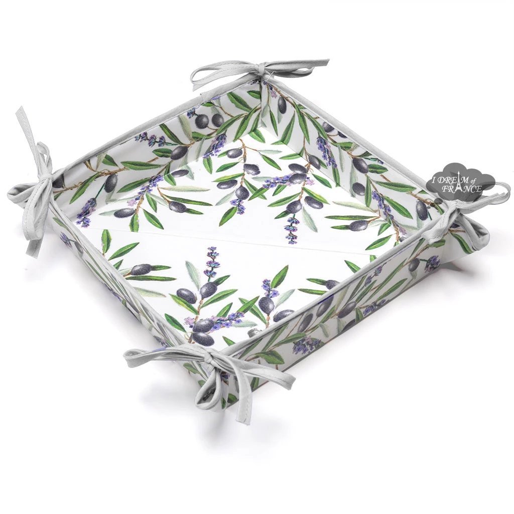 Lauris Coated Cotton French Bread Basket by Tissus Toselli by I Dream of France