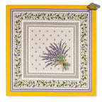 Lauris Yellow Provence Cotton Napkin by Tissus Toselli Napkin La Vie Bien Lauris Yellow Provence Cotton Napkin by Tissus Toselli