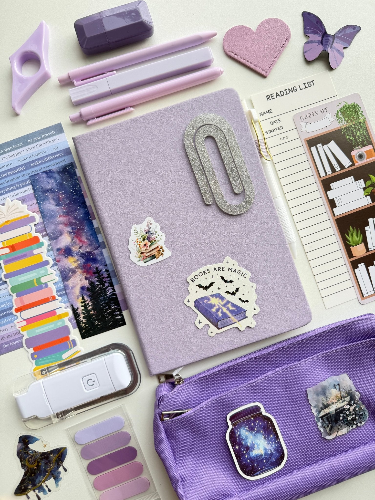 Lavender Bookish Bundle Bookish Bundle La Vie Bien Lavender Bookish Bundle