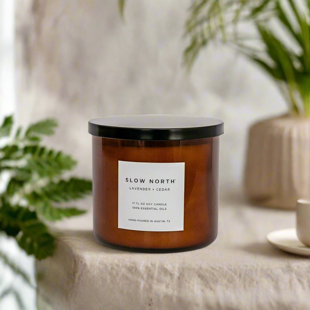 Lavender + Cedar - Signature 3 - Wick Candle Signature 3 - Wick Candle La Vie Bien Lavender + Cedar - Signature 3 - Wick Candle