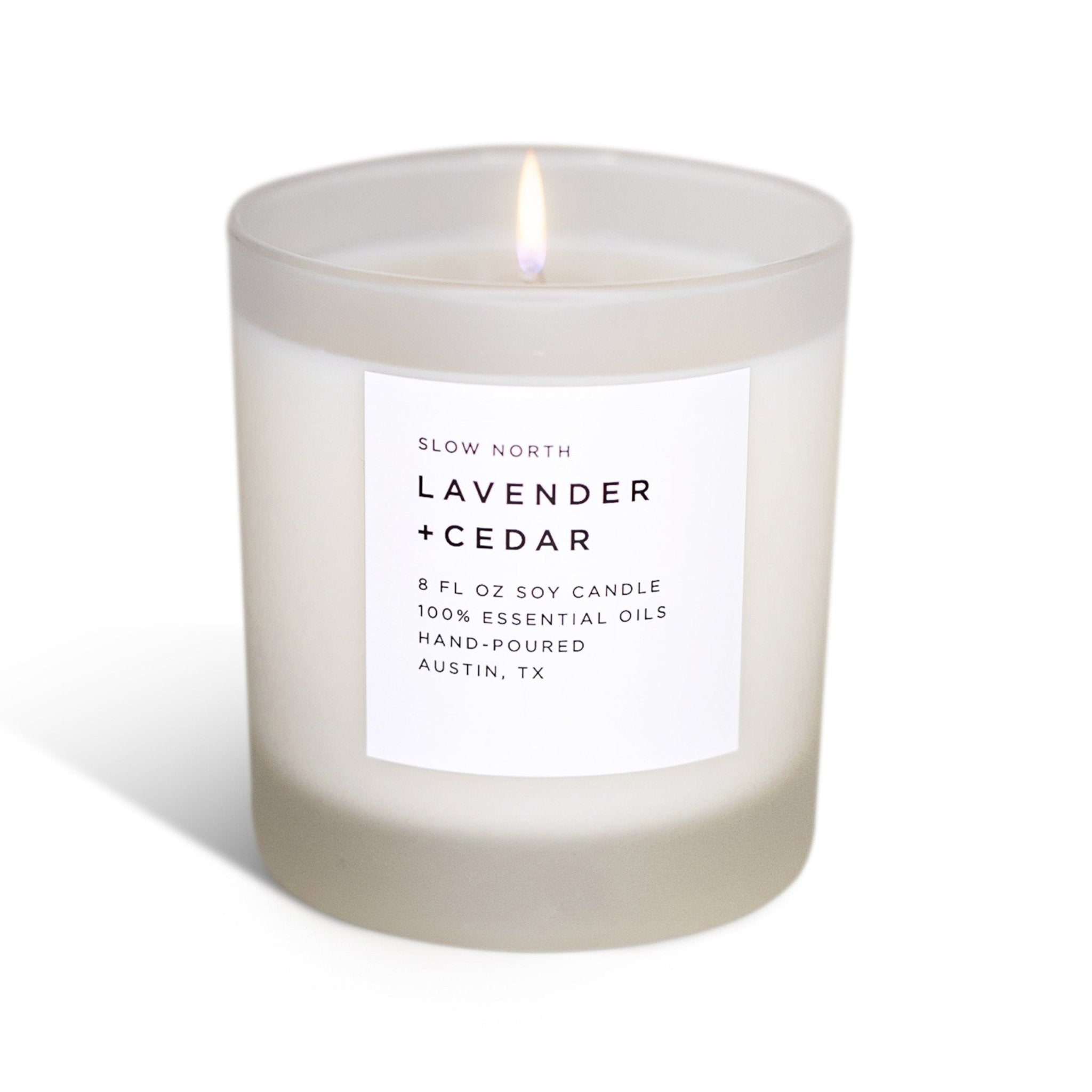 Lavender + Cedar - Signature Candle Frosted Candles La Vie Bien Lavender + Cedar - Signature Candle