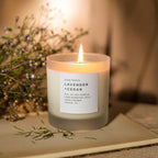 Lavender + Cedar - Signature Candle Frosted Candles La Vie Bien Lavender + Cedar - Signature Candle