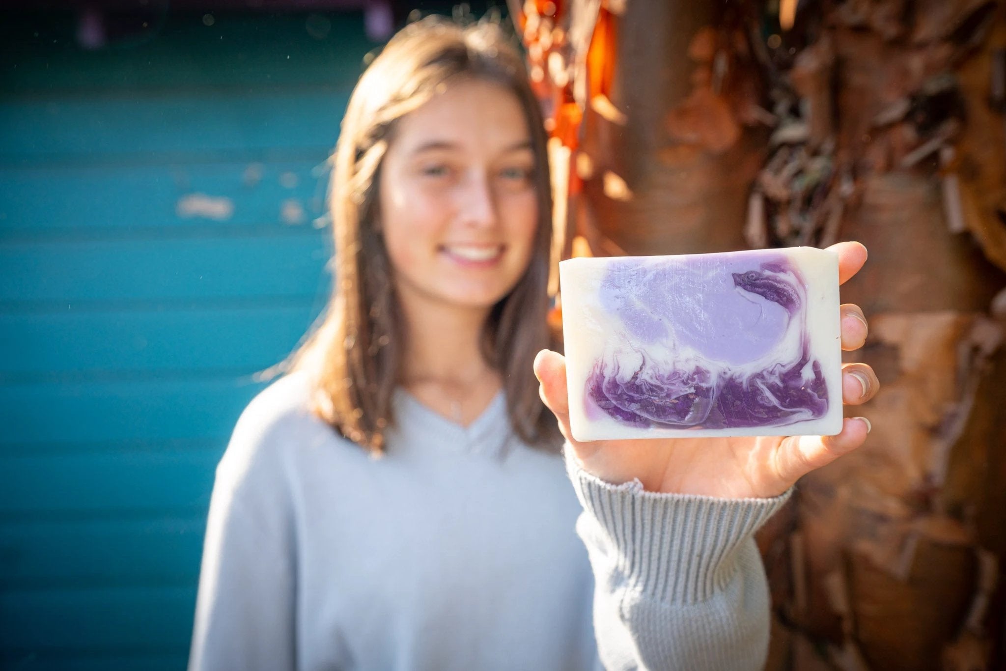 LAVENDER GOAT'S MILK SOAP SLICE 5 oz. by Essential Journeys