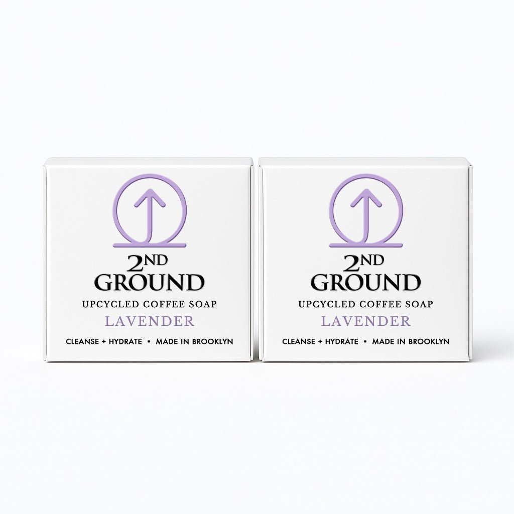 Lavender Upcycled Coffee Soap – Cleanse + Hydrate Exfoliating Bar Soap La Vie Bien Lavender Upcycled Coffee Soap – Cleanse + Hydrate