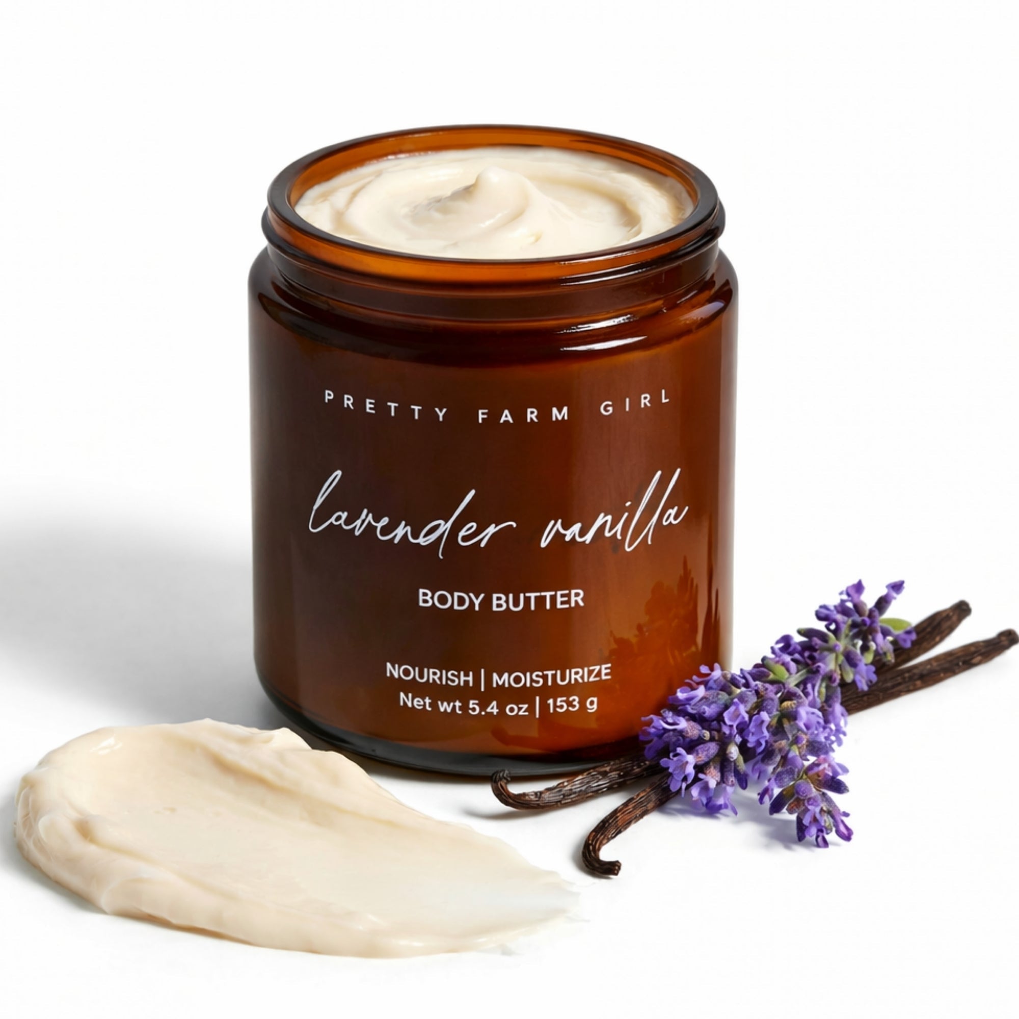 Lavender Vanilla Bean Tallow Body Butter Cream La Vie Bien Lavender Vanilla Bean Tallow Body Butter