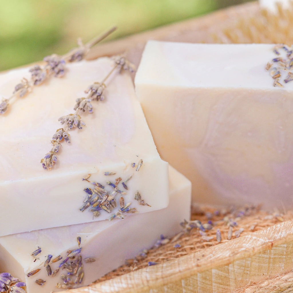 Lavender + Mint Handmade Tallow and Goat Milk Soap Bar by Pretty farm girl