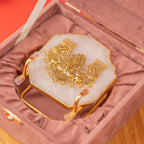 Laxmi on Marble Base with Stand & Gift Box Favors & Return Gifts La Vie Bien Laxmi on Marble Base with Stand & Gift Box