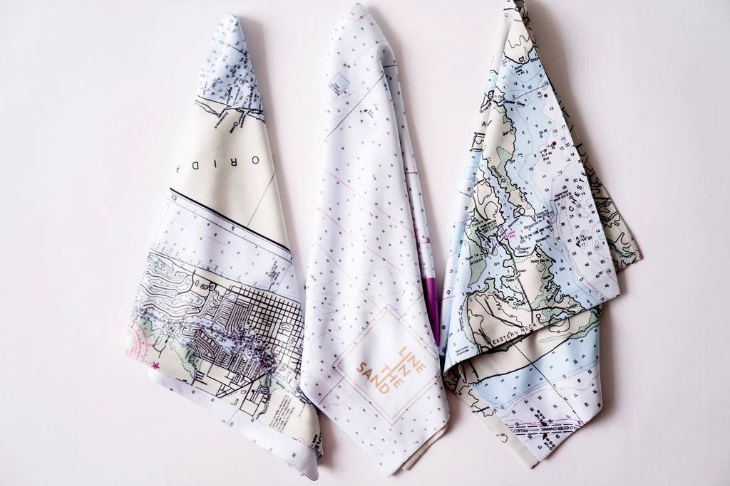 Nautical Chart Solar Gaiter by Line In The Sand Swim