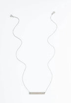 Layla Silver Cross Bar Necklace